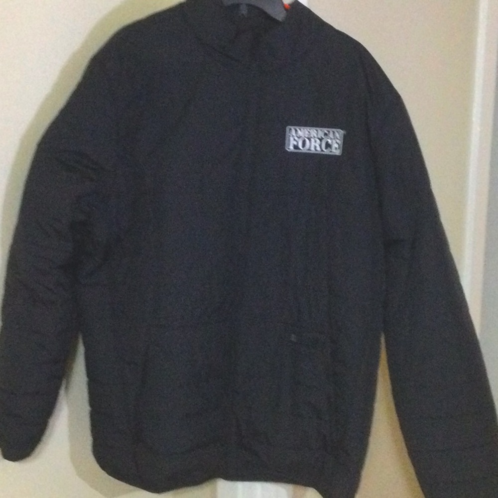 1 puffer fox jacket black xxl American force logo